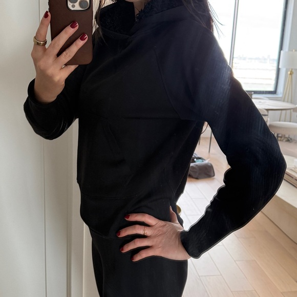 Y-3 Black Cowl Neck Sweater